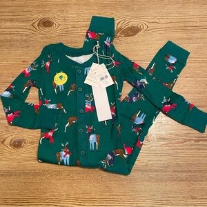 NEW Mini Boden Glow in the Dark Reindeer Long John’s